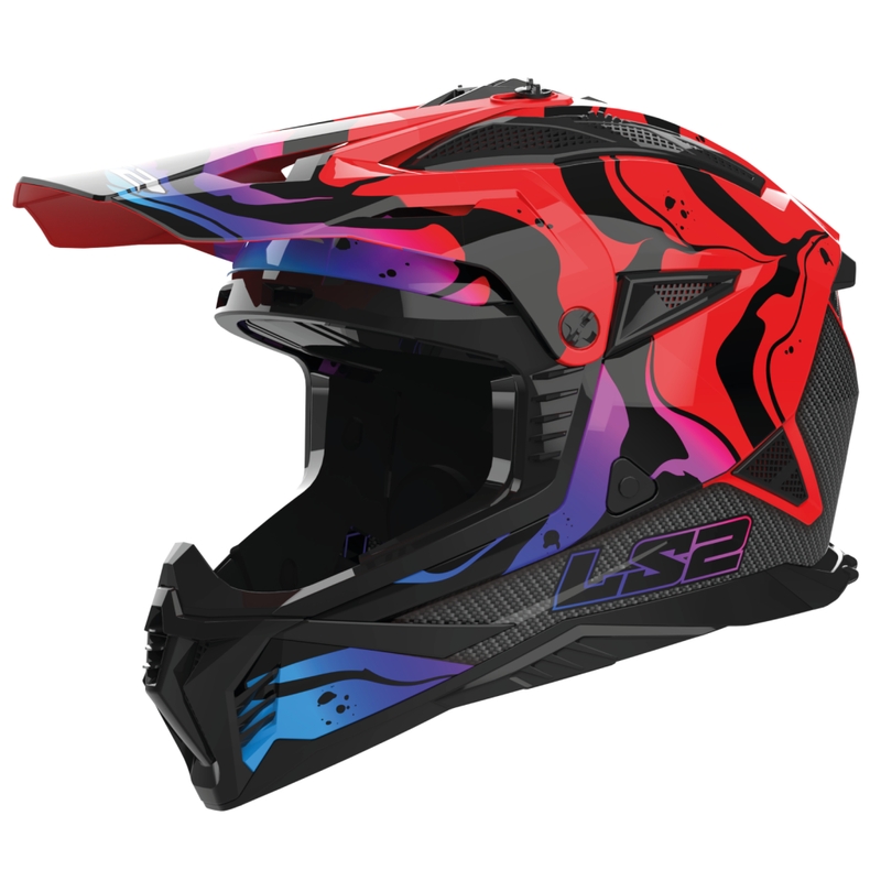 Motokros čelada LS2 MX708 Fast II Wash rdeča