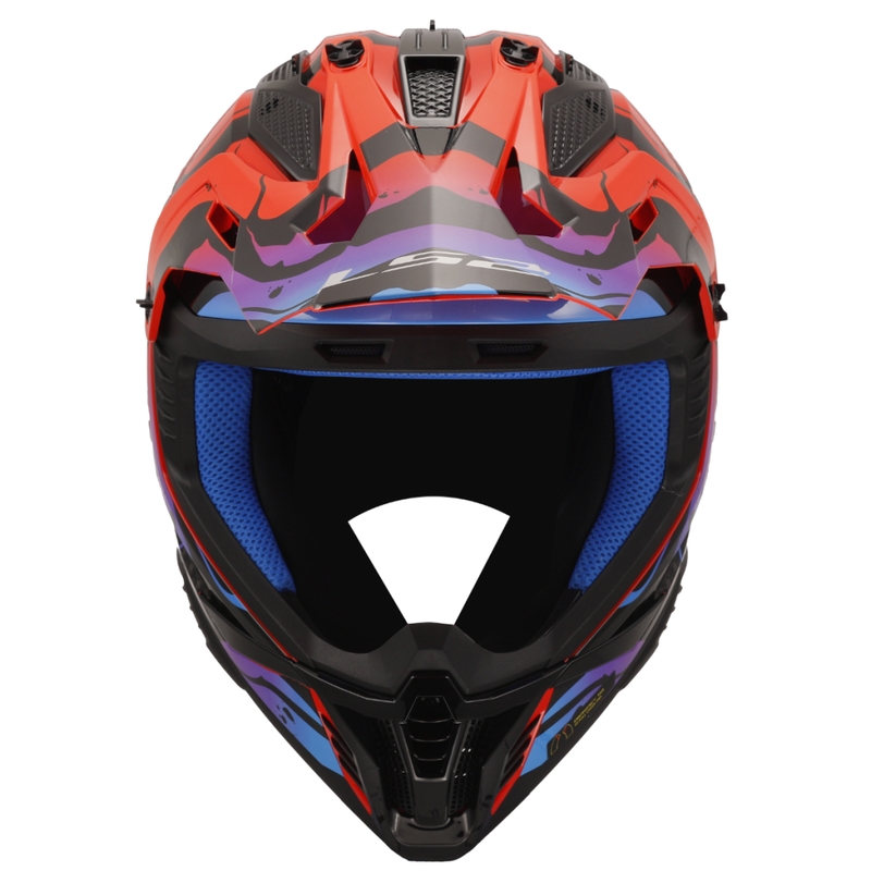 Motokros čelada LS2 MX708 Fast II Wash rdeča