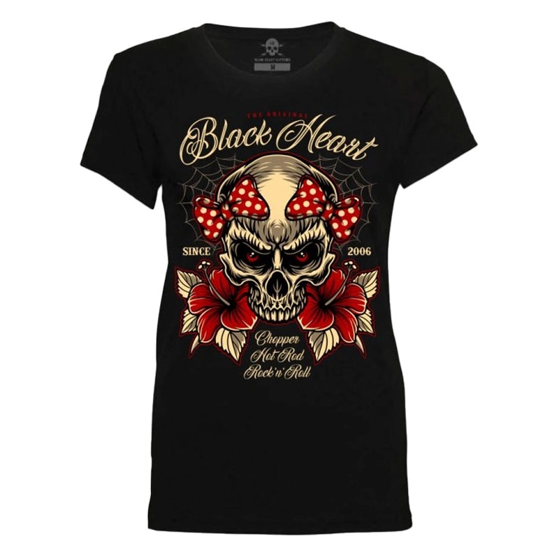 Ženska majica s kratkimi rokavi Black Heart Ariella črna