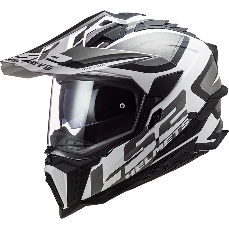 Enduro čelada LS2 MX701 Explorer Alter mat črno-bela