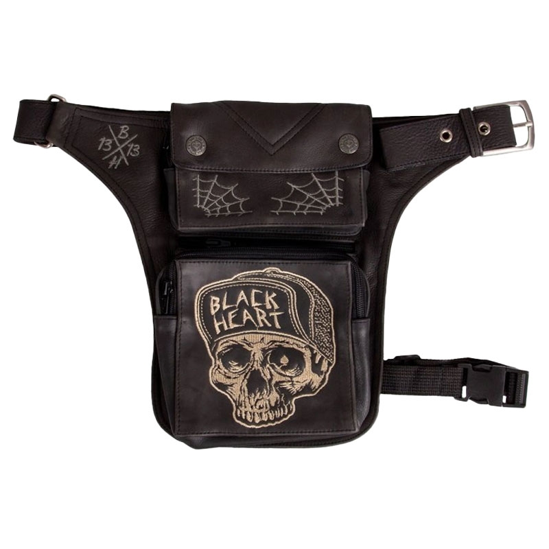Črn žep na stegnu BLACK HEART W-TEC Garage Built