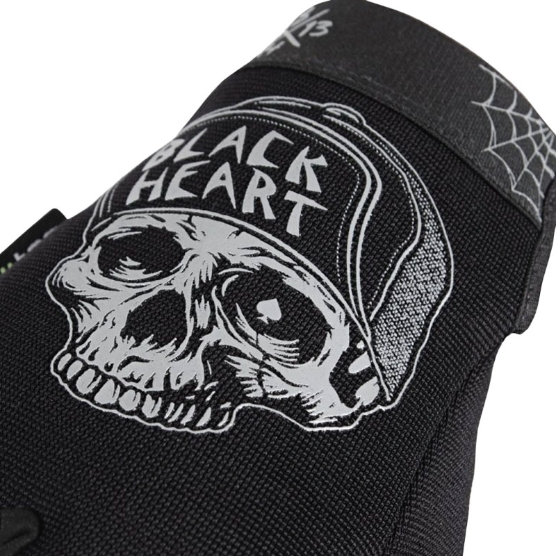 Black Heart W-TEC Garage Built chopper rokavice črne barve