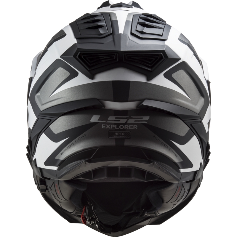 Enduro čelada LS2 MX701 Explorer Alter mat črno-bela