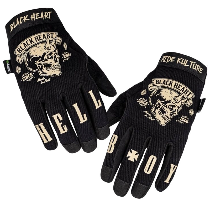 Rokavice za sekljanje Black Heart W-TEC Rioter črne