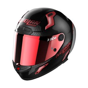 Integralna motoristična čelada Nolan X-804 RS Ultra Carbon Iridium Edition črno-rdeča