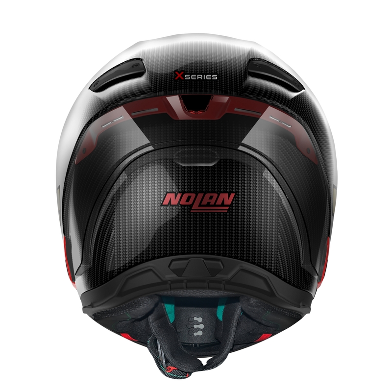 Integralna motoristična čelada Nolan X-804 RS Ultra Carbon Iridium Edition črno-rdeča