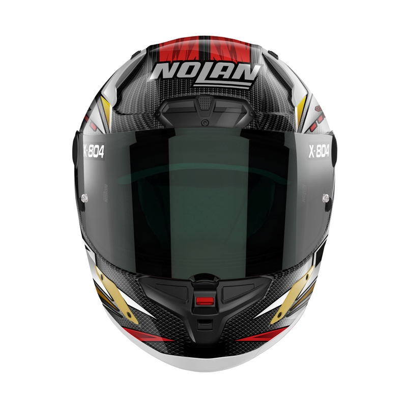 Integralna motoristična čelada Nolan X-804 RS Ultra Carbon SBK črno-rdeče-zlata