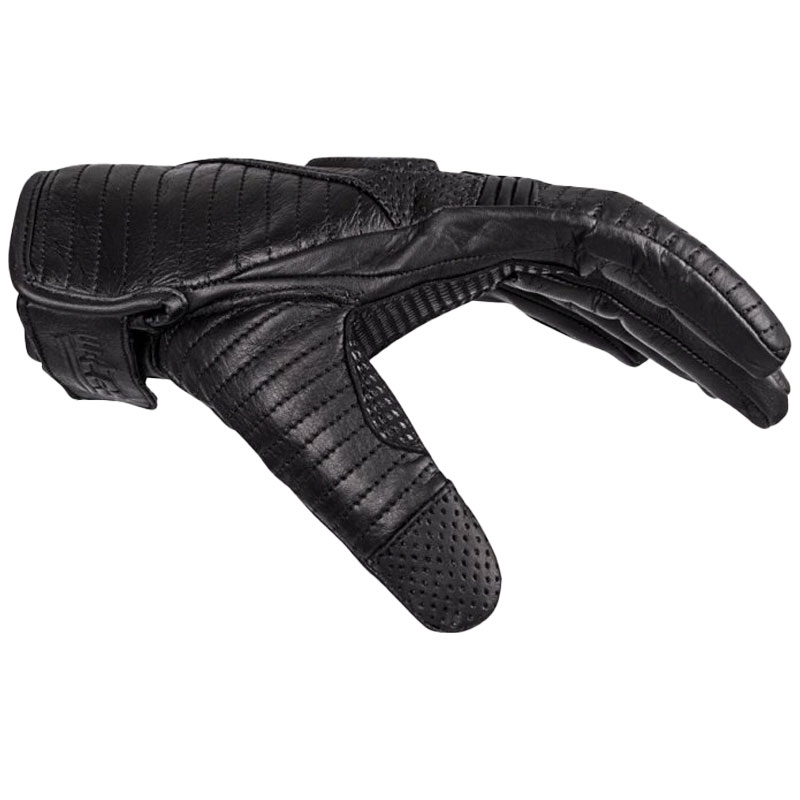 Črne motoristične rokavice Black Heart Brillanta