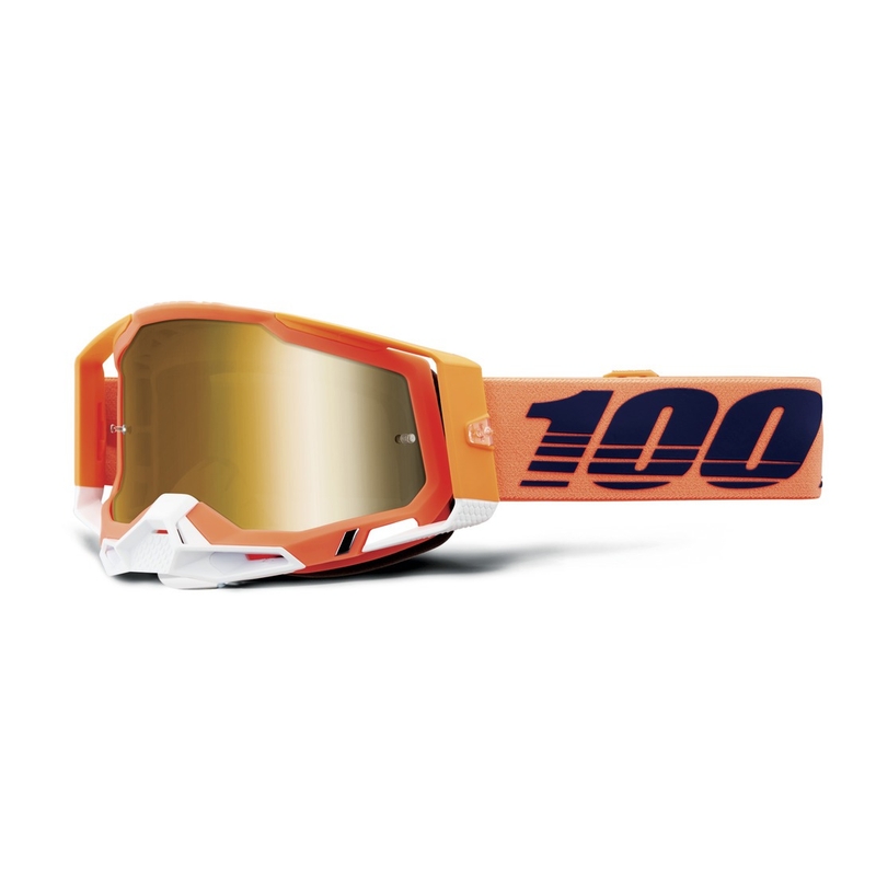 Motokros očala 100% RACECRAFT koralno zlato pleksi steklo