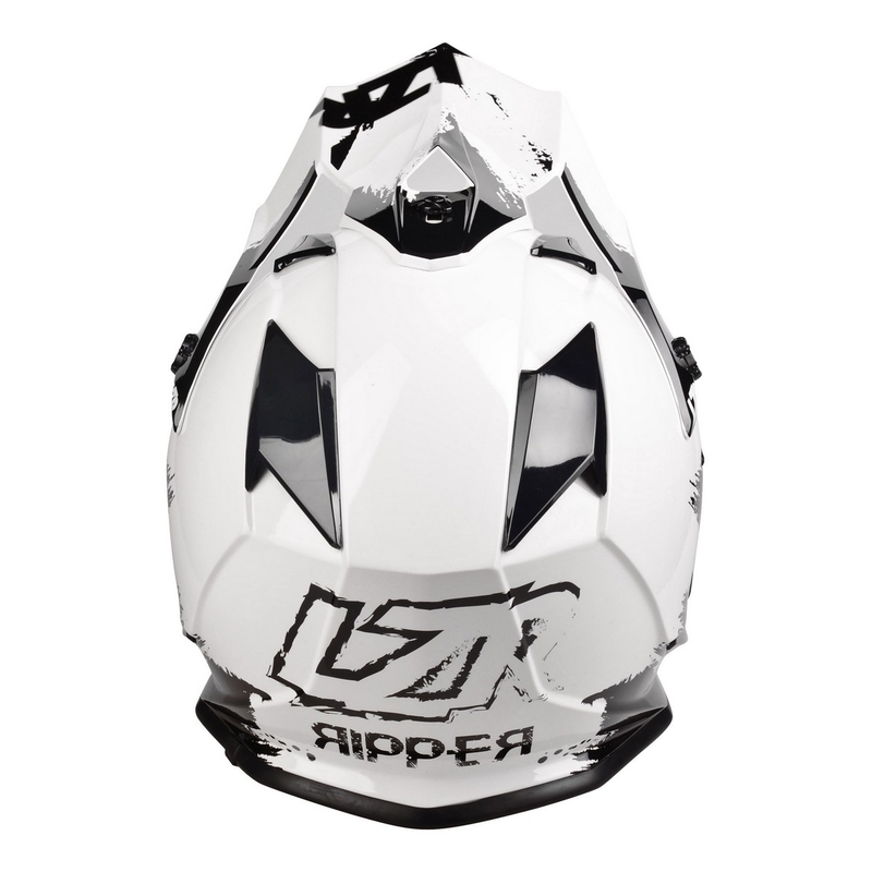 Motokros čelada Lazer OR-1 Ripper belo-črna