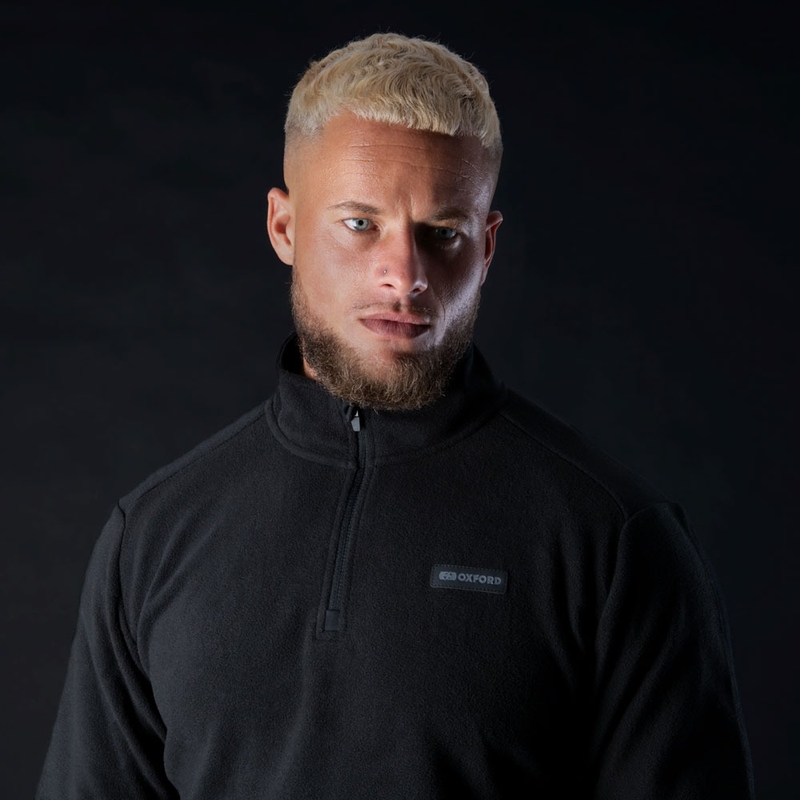 Termo podloga za črno jakno Oxford Advanced Micro Fleece 1/2 Neck