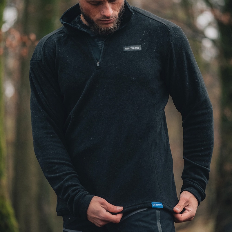 Termo podloga za črno jakno Oxford Advanced Micro Fleece 1/2 Neck