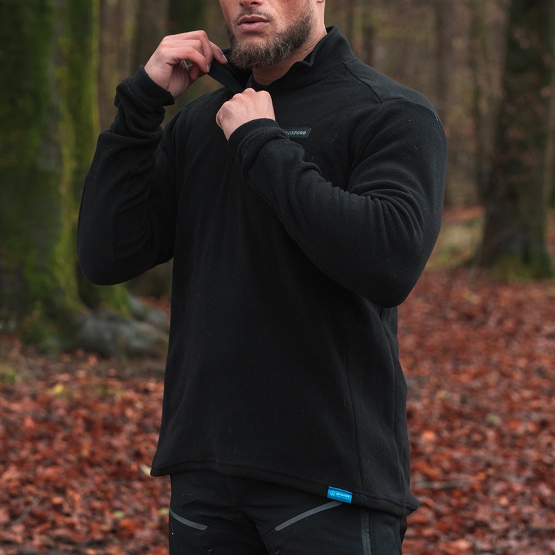 Termo podloga za črno jakno Oxford Advanced Micro Fleece 1/2 Neck
