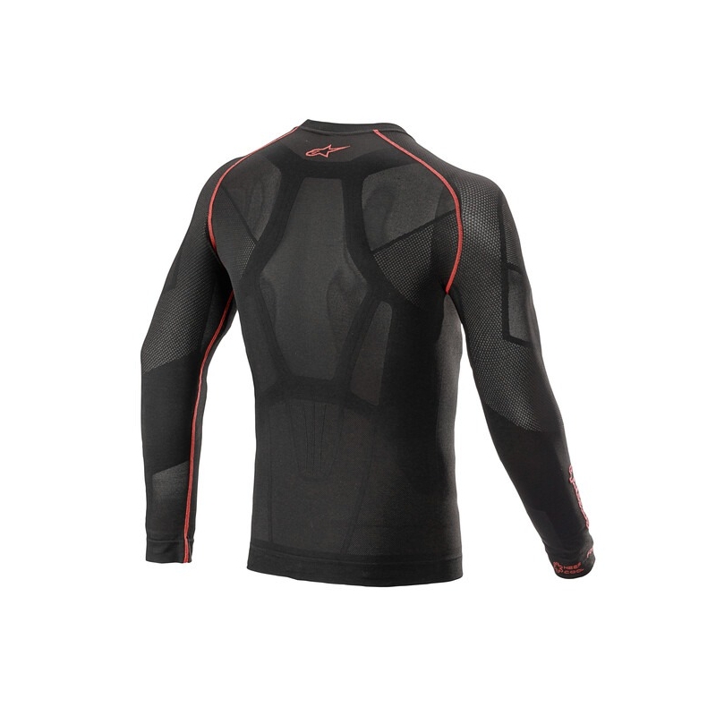 Termo majica z dolgimi rokavi Alpinestars Ride Tech Summer črno-rdeča