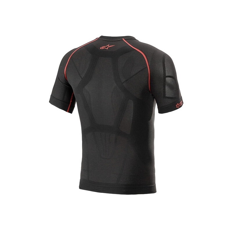 Termo majica s kratkimi rokavi Alpinestars Ride Tech Summer črno-rdeča