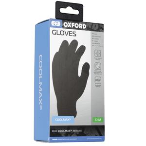 Podloge za rokavice OXFORD Coolmax® črne