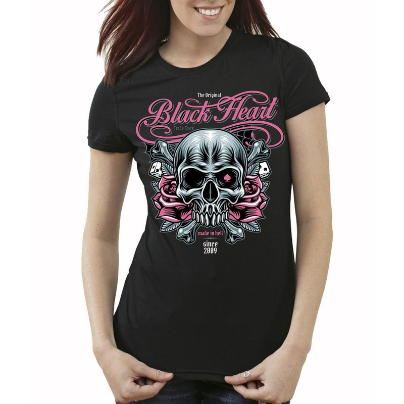 Ženske majice Hollister Black Heart T-Shirt razprodaja