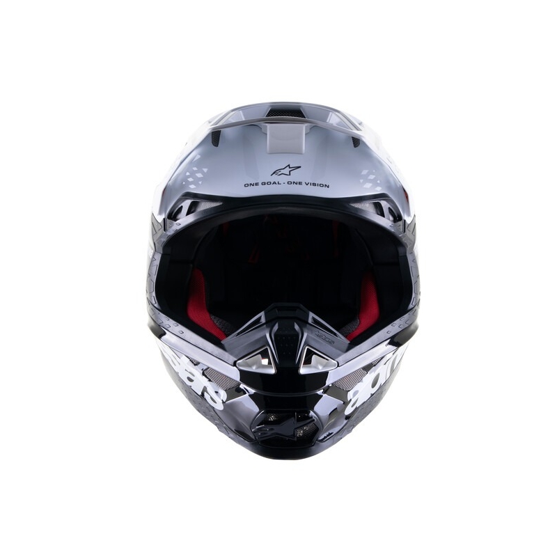 Alpinestars Supertech S-M8 Radium 2 motokros čelada črno-bela