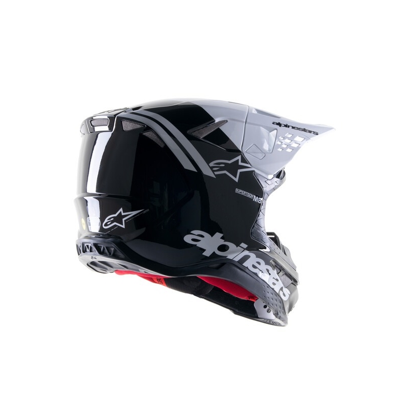 Alpinestars Supertech S-M8 Radium 2 motokros čelada črno-bela