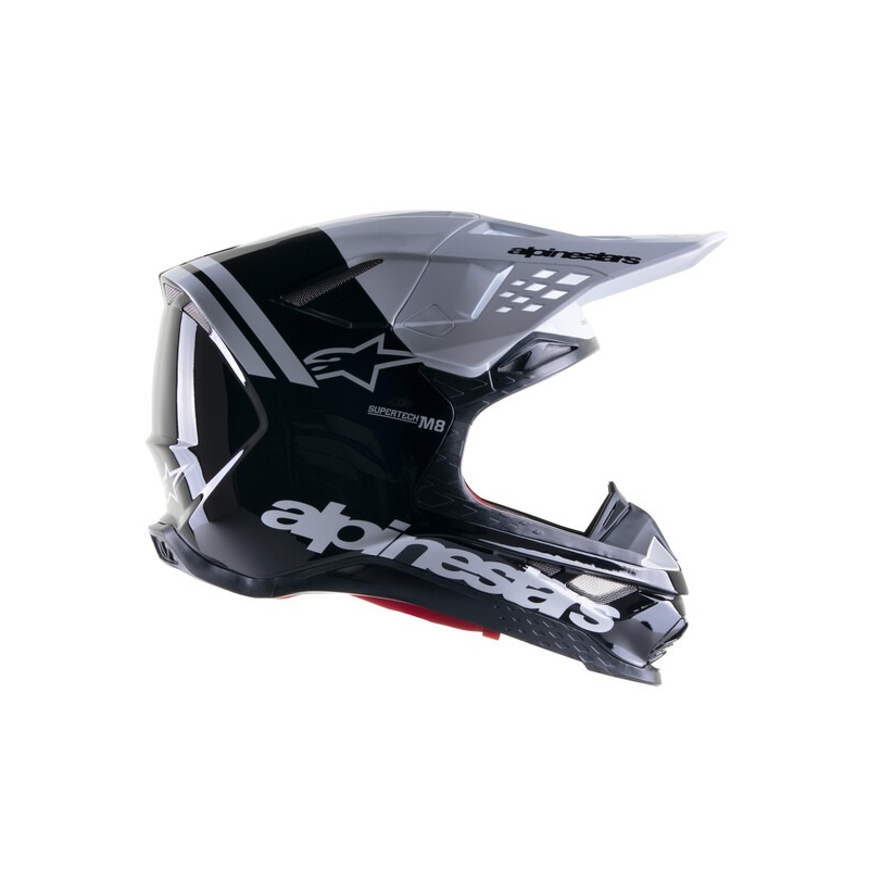 Alpinestars Supertech S-M8 Radium 2 motokros čelada črno-bela