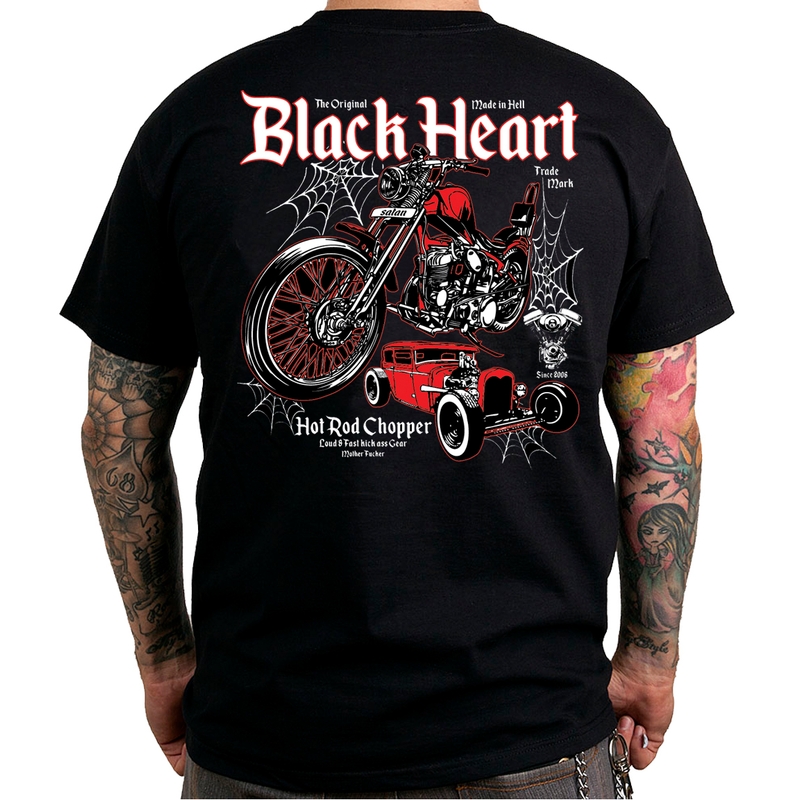 Moška majica Black Heart Hot Rod Chopper razprodaja