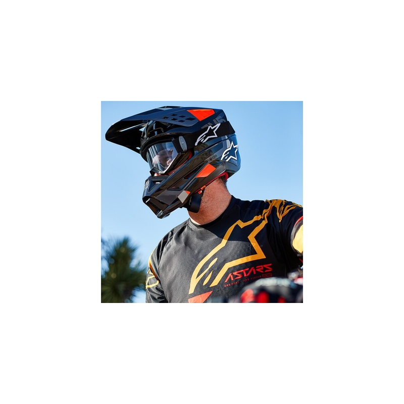 Motokros čelada Alpinestars S-M5 Rover antracit-fluo rdeča-kamuflažno siva