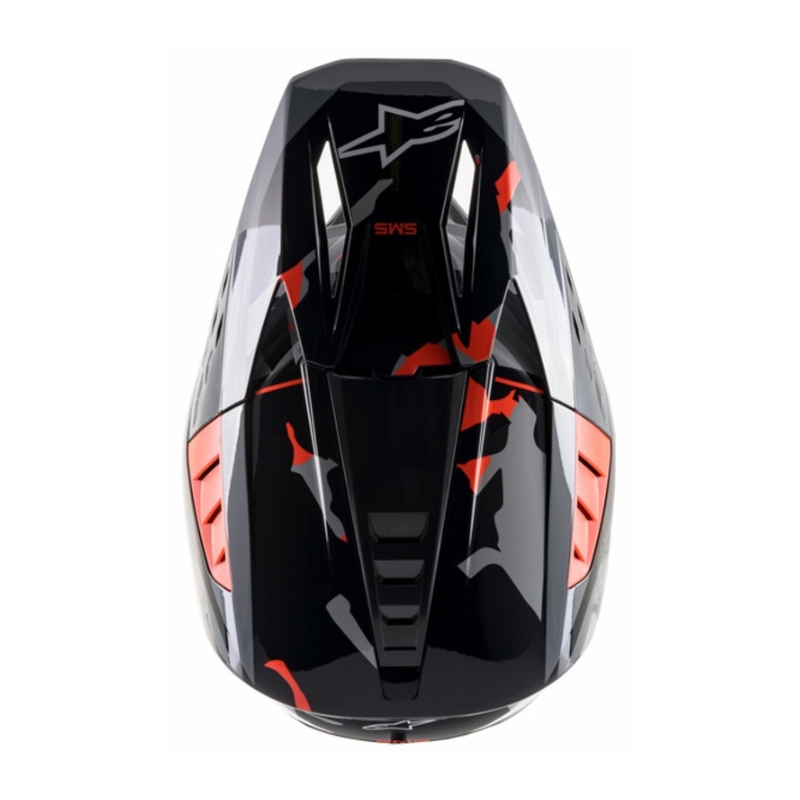 Motokros čelada Alpinestars S-M5 Rover antracit-fluo rdeča-kamuflažno siva