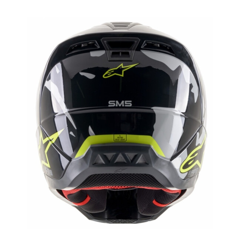 Alpinestars S-M5 Rover motokros čelada antracitno-fluo rumena-kamuflažno siva