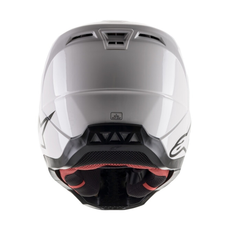 Alpinestars S-M5 Solid white glossy motokros čelada