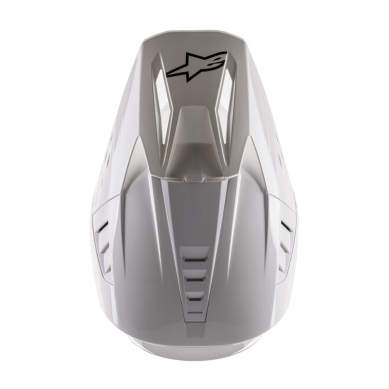 Alpinestars S-M5 Solid white glossy motokros čelada