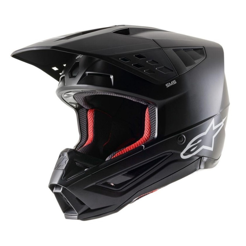 Motokros čelada Alpinestars S-M5 Solid black mat