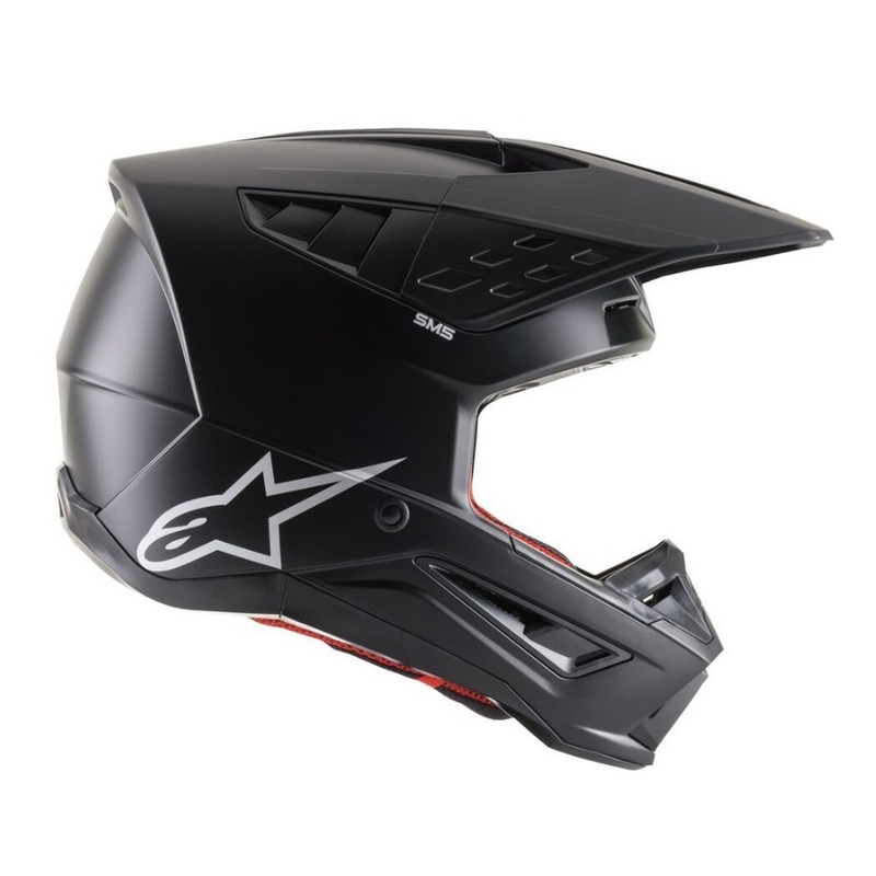 Motokros čelada Alpinestars S-M5 Solid black mat