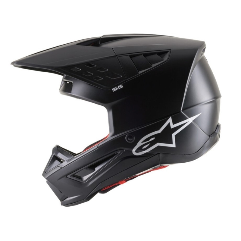 Motokros čelada Alpinestars S-M5 Solid black mat
