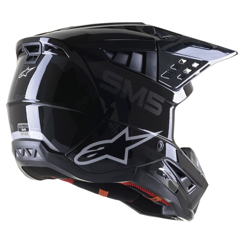 Alpinestars S-M5 Rover motokros čelada črna-antracit-kamuflažna sijajna