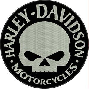Črno-beli našitek HD Motorcycles