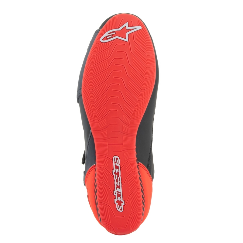 Motoristični škornji Alpinestars Faster-3 črno-sivo-fluo rdeči