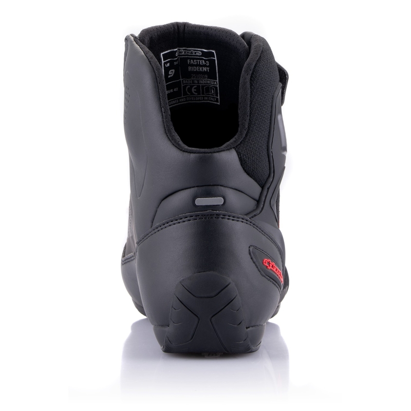Motoristični škornji Alpinestars Faster-3 Rideknit črno-temno sivo-rdeči