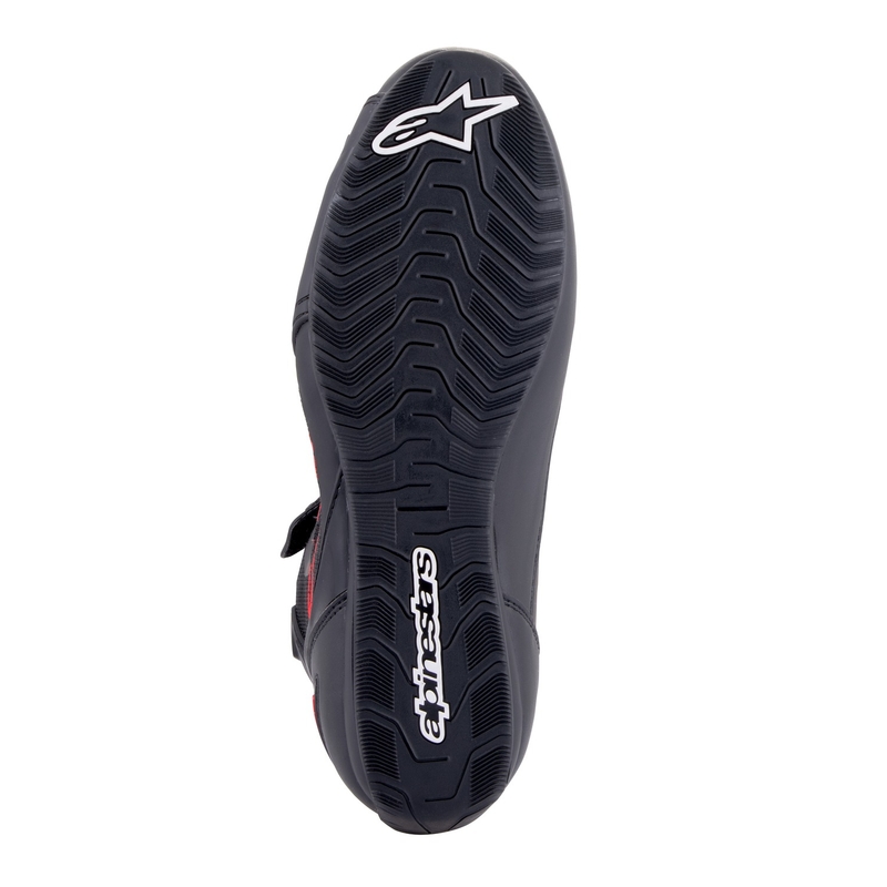 Motoristični škornji Alpinestars Faster-3 Rideknit črno-temno sivo-rdeči