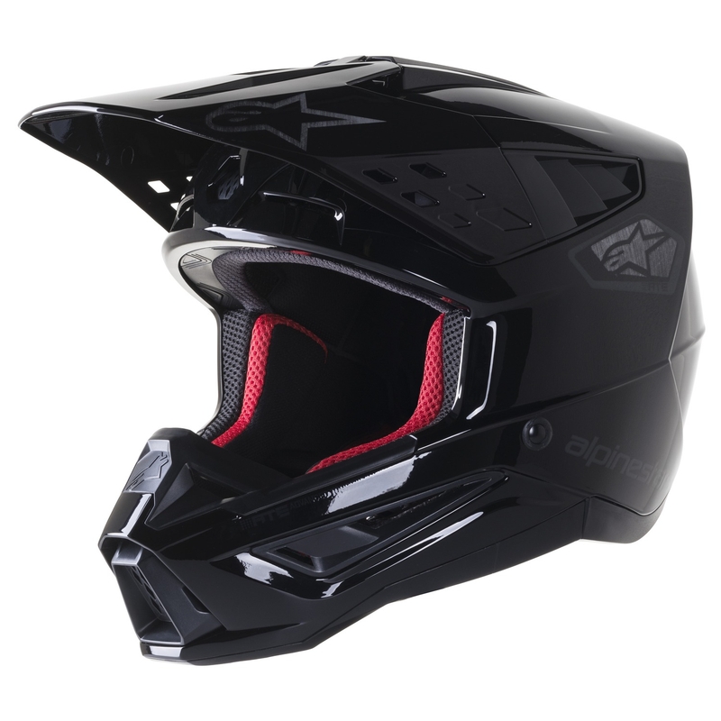 Alpinestars S-M5 Scout motokros čelada črno-srebrna
