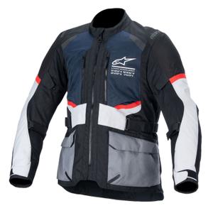 Motoristična jakna Alpinestars Andes Drystar temno modra-črna-svetlo siva 2024