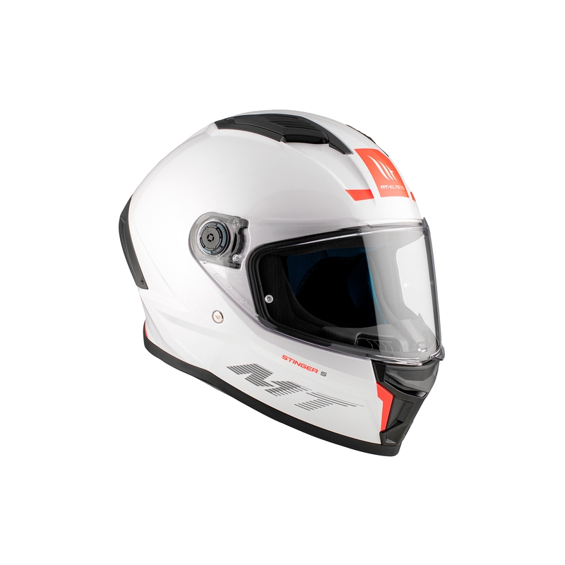 Integralna motoristična čelada MT Stinger 2 Solid glossy white