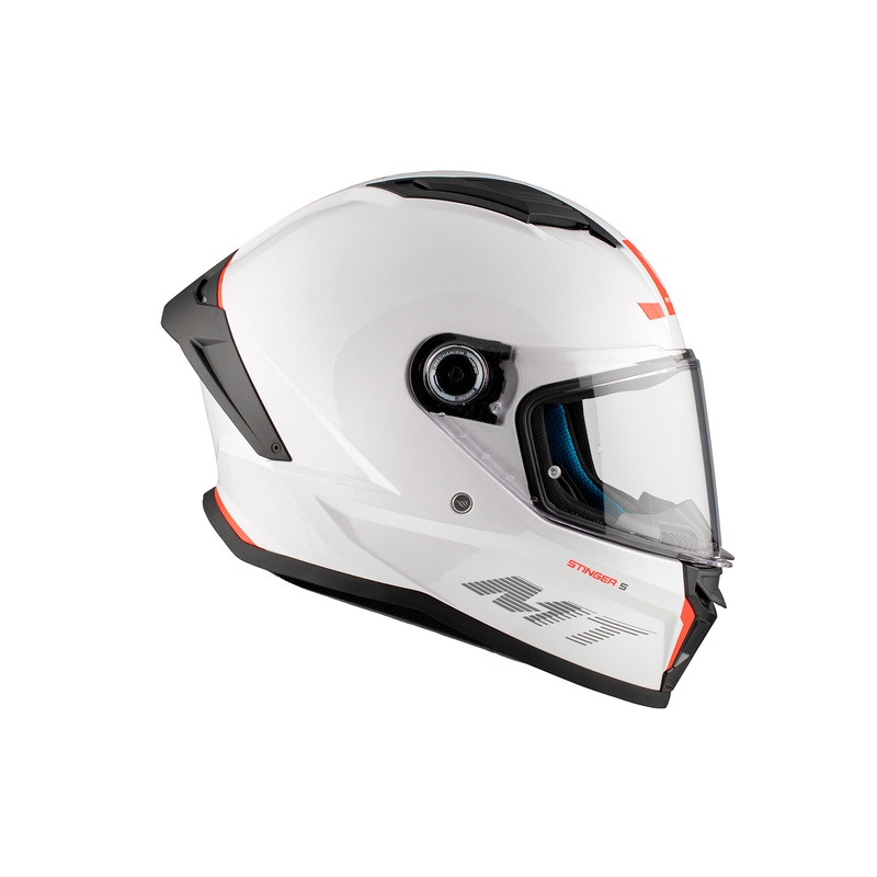 Integralna motoristična čelada MT Stinger 2 Solid glossy white