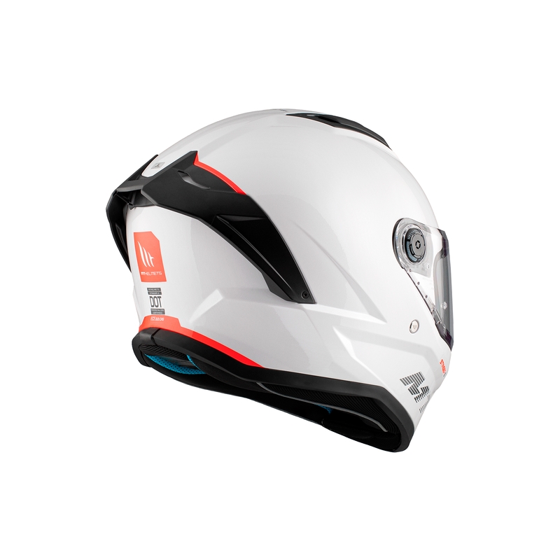 Integralna motoristična čelada MT Stinger 2 Solid glossy white