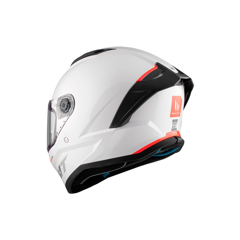 Integralna motoristična čelada MT Stinger 2 Solid glossy white