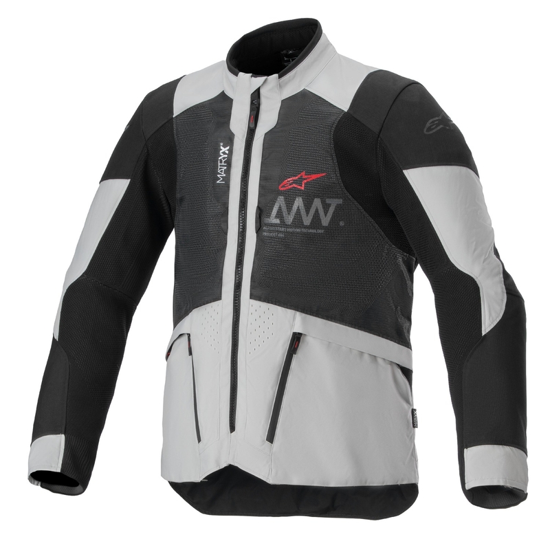 Moto jakna Alpinestars Amt 7 Air svetlo sivo-črna