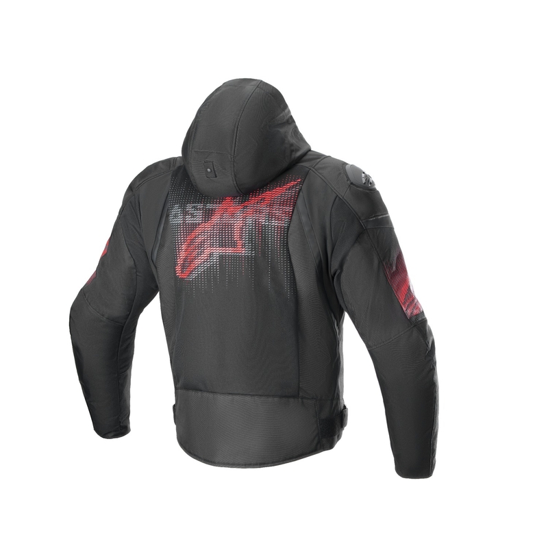 Vodoodporna motoristična jakna Alpinestars Zaca Air Venom črna/rdeča