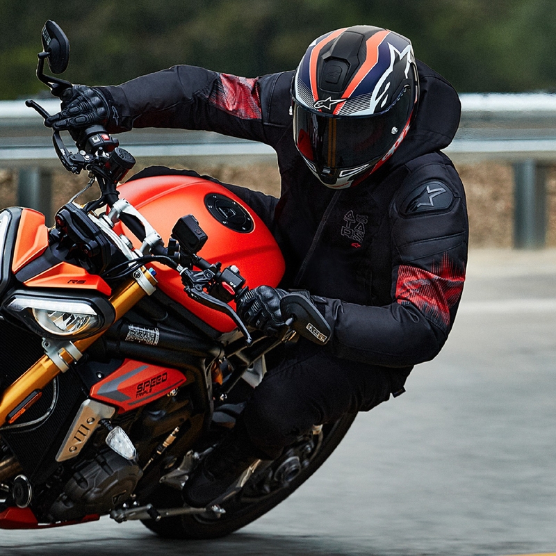 Vodoodporna motoristična jakna Alpinestars Zaca Air Venom črna/rdeča