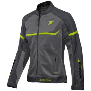 Ženska motoristična jakna SEVENTY DEGREES SD-JR30.2 Mojave Grey-Fluo Yellow