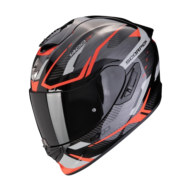 Integralna motoristična čelada Scorpion EXO-1400 EVO II AIR ACCORD sivo-rdeča - II. kakovosti