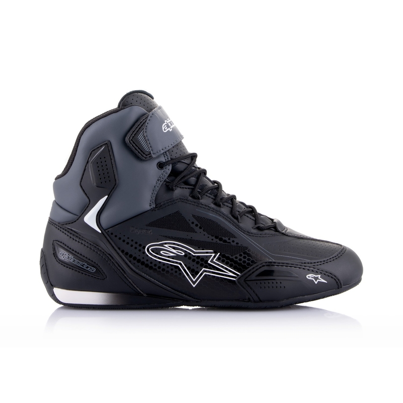 Motoristični škornji Alpinestars Faster-3 Drystar črno-temno sivi